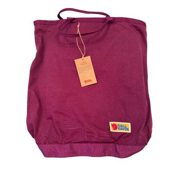 Fjallraven Vardag Totebag Royal Purple NWT $75 Backpack Handles Zip - Picture 9 of 9
